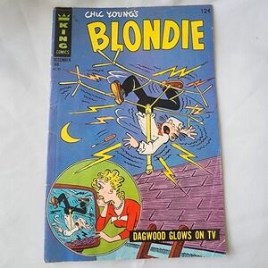 Chic Young's Blondie Comic Book December #166 Gold Age King Comics FN Key‎ Rare